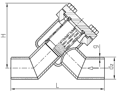 Filtry wstepne FWPb - schemat